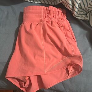 coral lulu shorts
